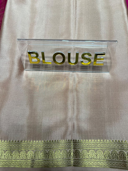 Pure Mysore Silk Saree.