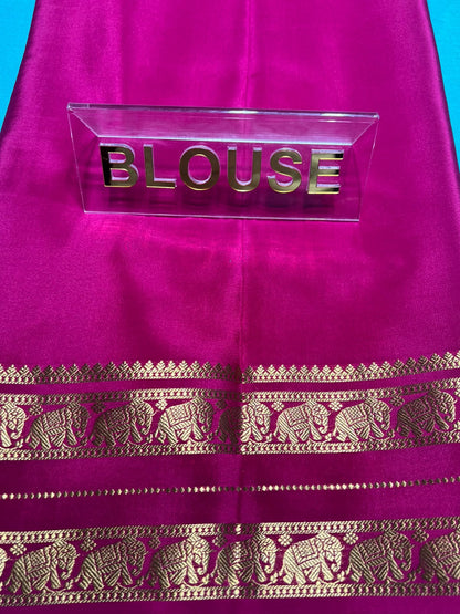 Pure Mysore Silk Saree.
