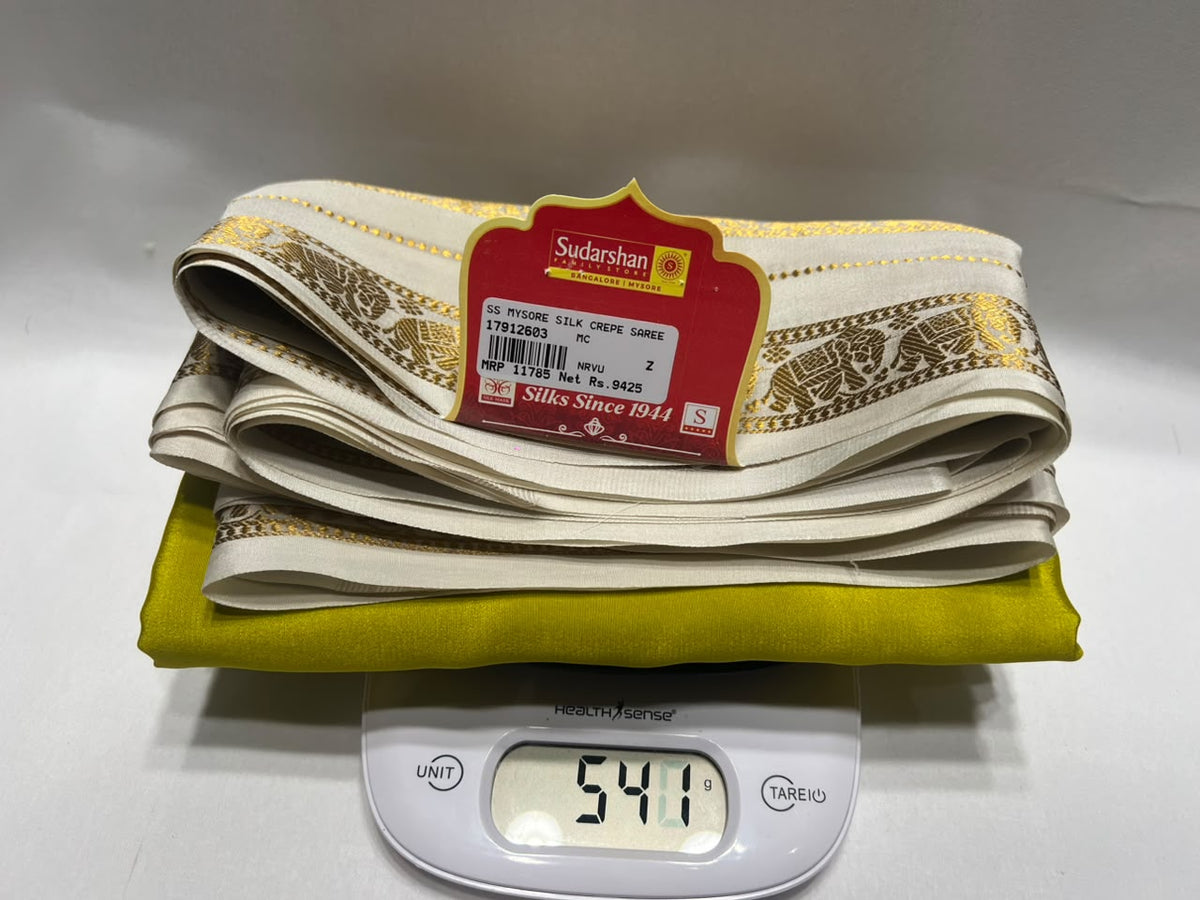 Pure Mysore Silk Saree.