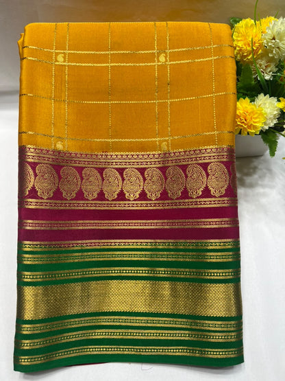 Pure Mysore Silk Saree.