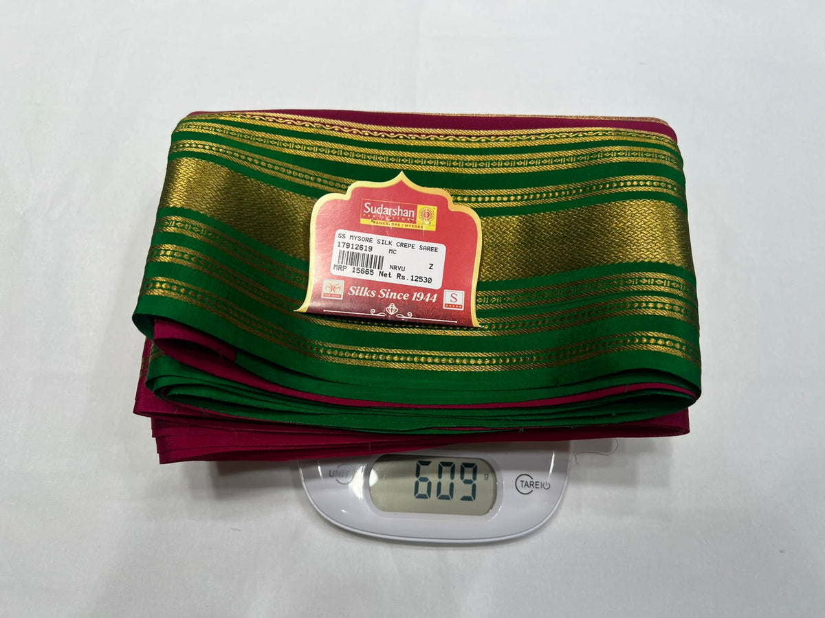 Pure Mysore Silk Saree.