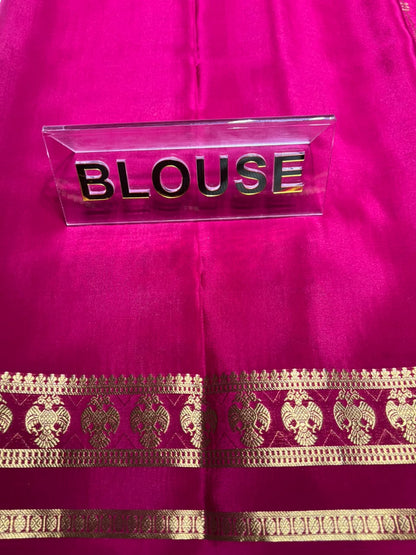 Pure Mysore Silk Saree.