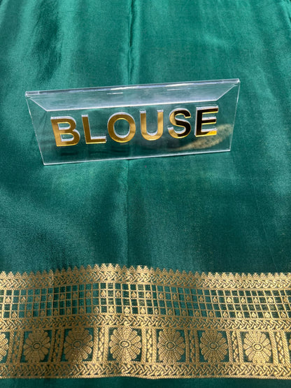 Pure Mysore Silk Saree.