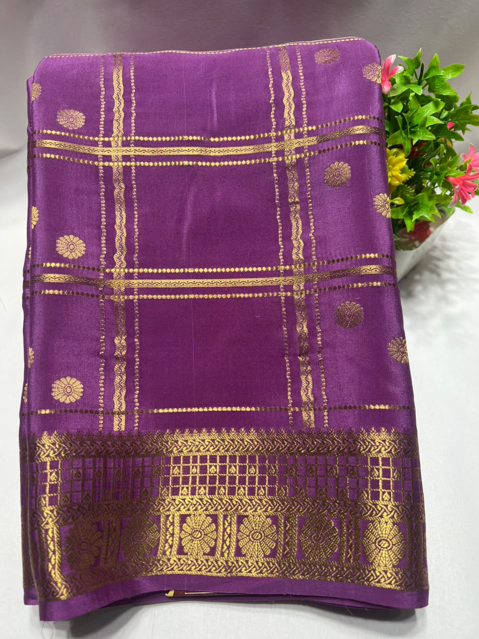 Pure Mysore Silk Saree.