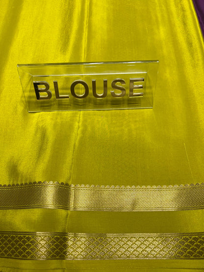 Pure Mysore Silk Saree.