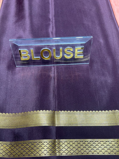 Pure Mysore Silk Saree.