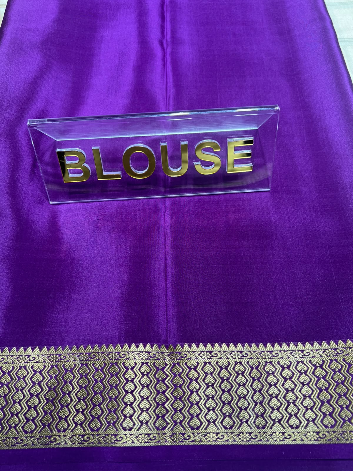 Pure Mysore Silk Saree.
