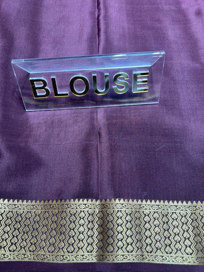 Pure Mysore Silk Saree.