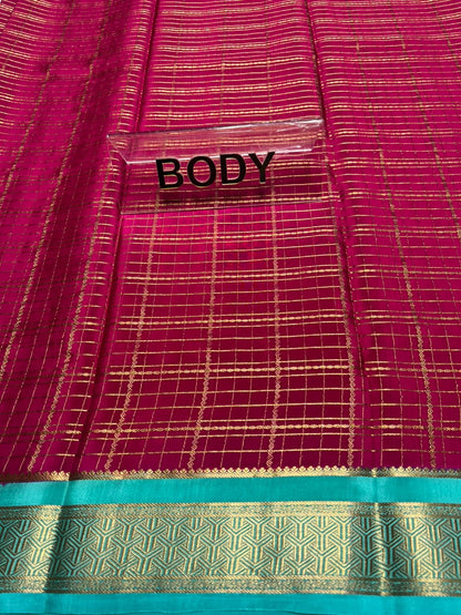 Pure Mysore Silk Saree.