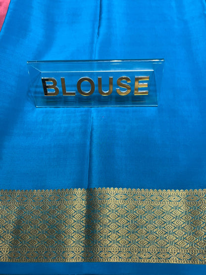 Pure Mysore Silk Saree.