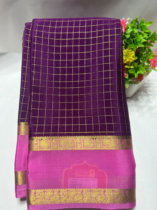 Pure Mysore Silk Saree ( 60 Grams )