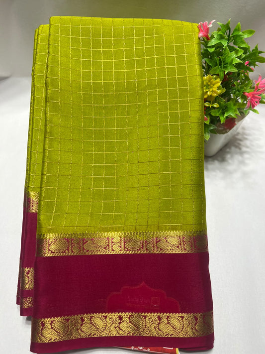 Pure Mysore Silk Saree ( 60 Grams )