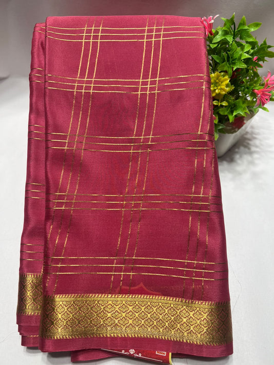 Pure Mysore Silk Saree ( 60 Grams )