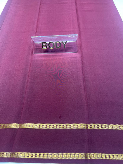 Pure Mysore Silk Saree.