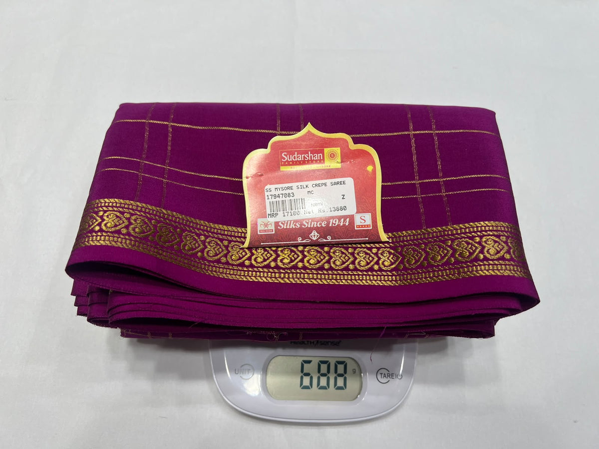 Pure Mysore Silk Saree.