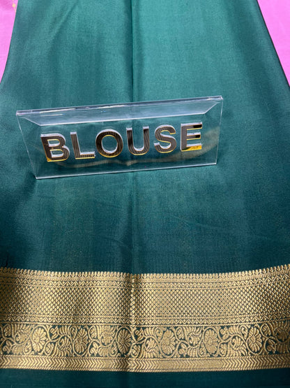 Pure Mysore Silk Saree.