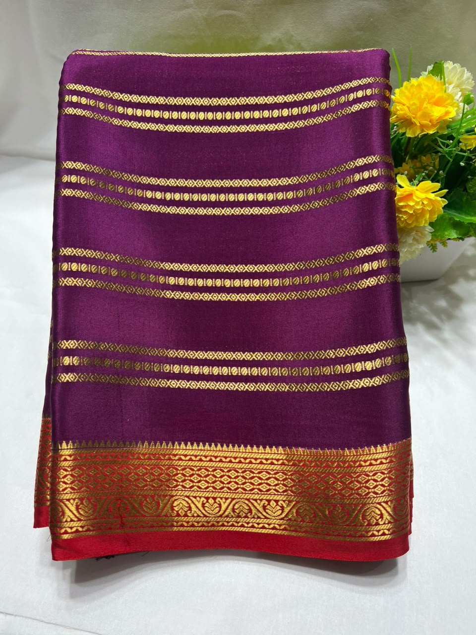 Pure Mysore Silk Saree.