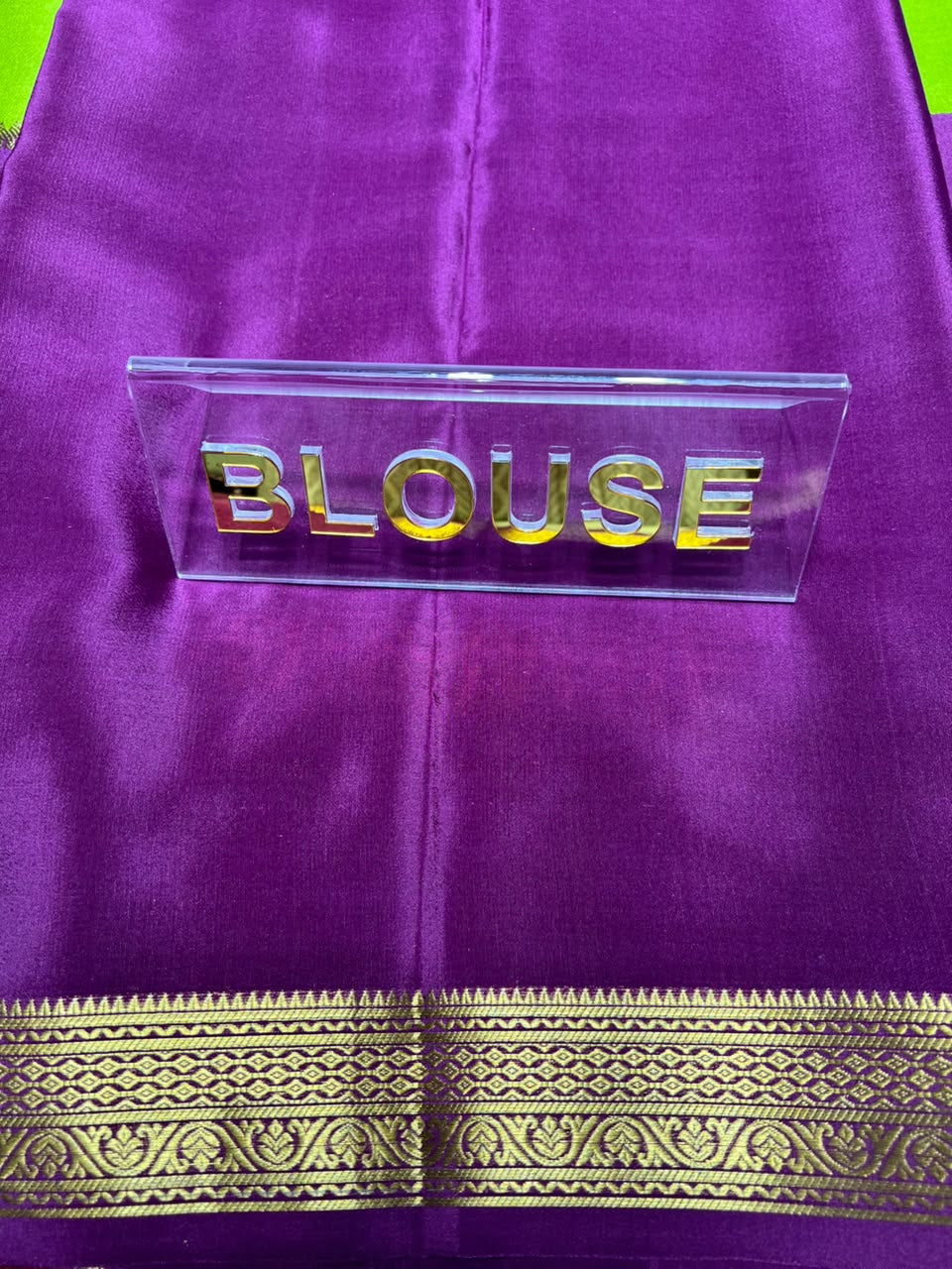 Pure Mysore Silk Saree.