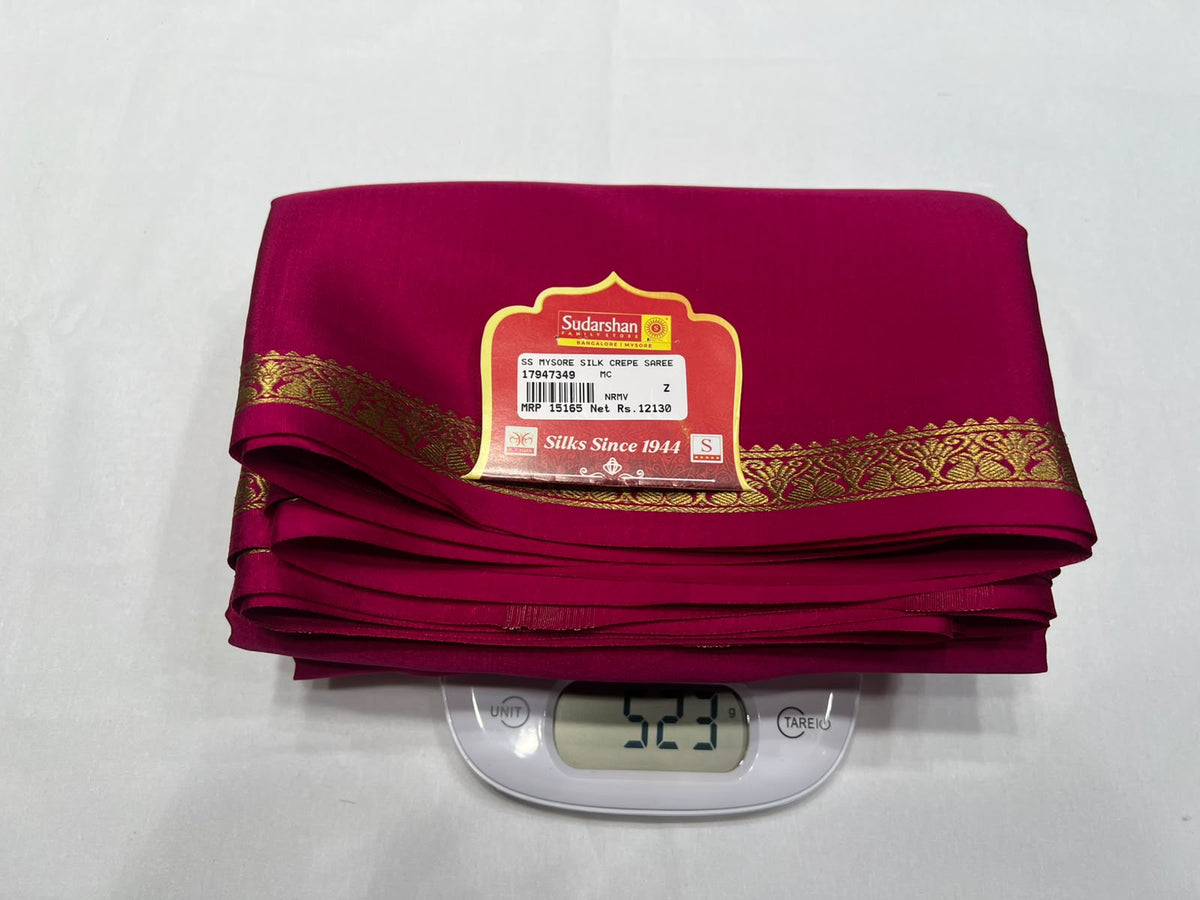Pure Mysore Silk Saree.
