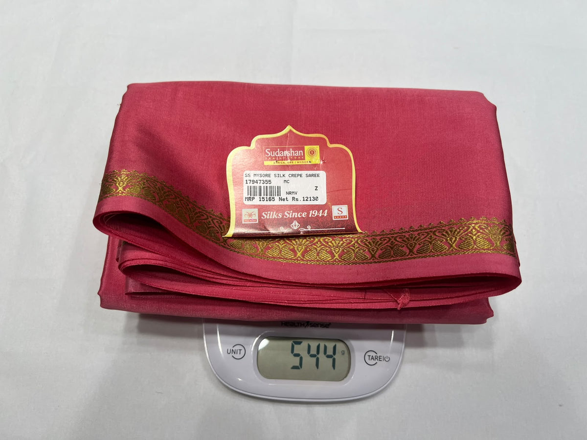 Pure Mysore Silk Saree.