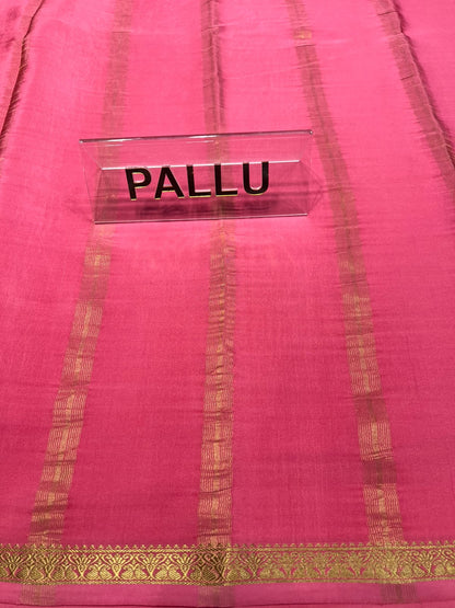Pure Mysore Silk Saree.