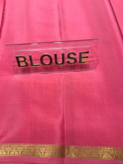 Pure Mysore Silk Saree.