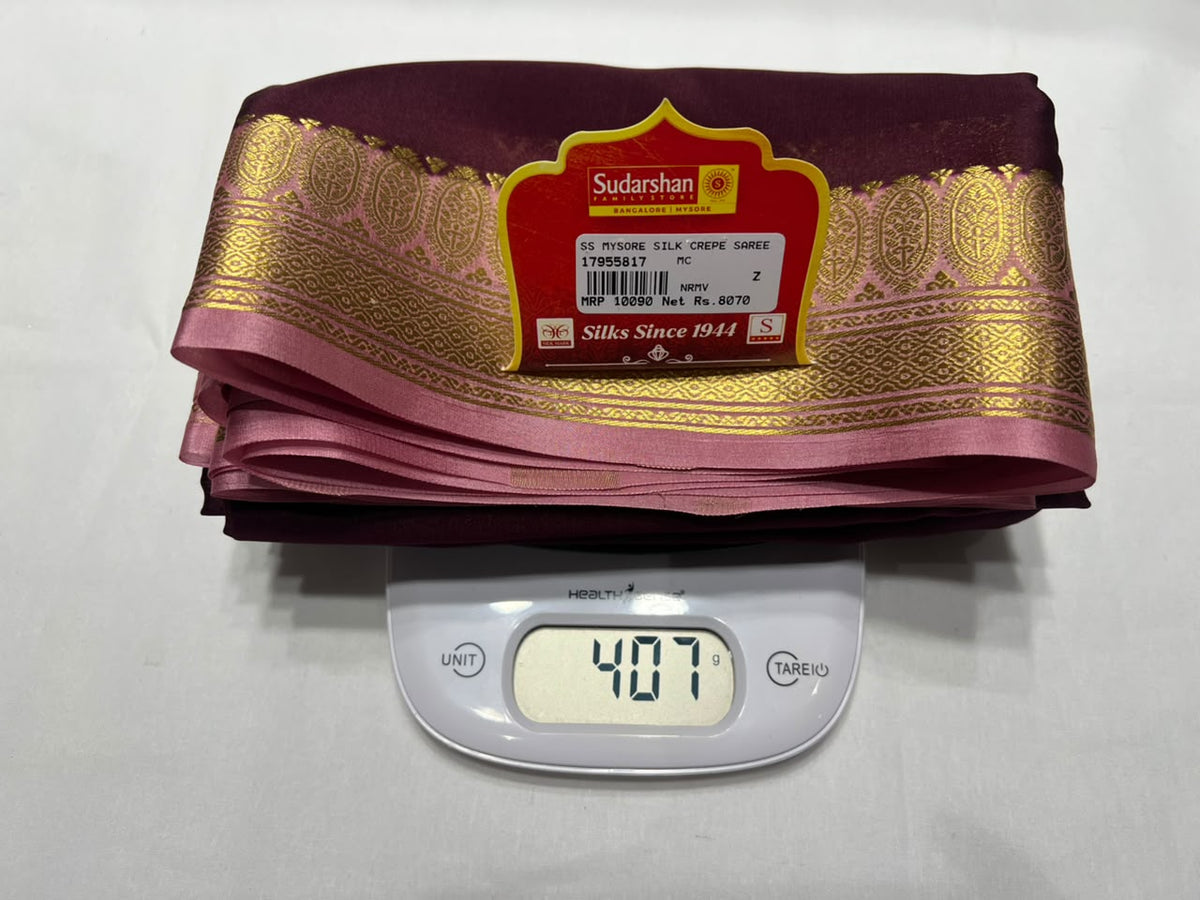 Pure Mysore Silk Saree.
