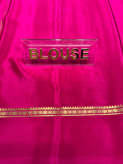 Pure Mysore Silk Saree.