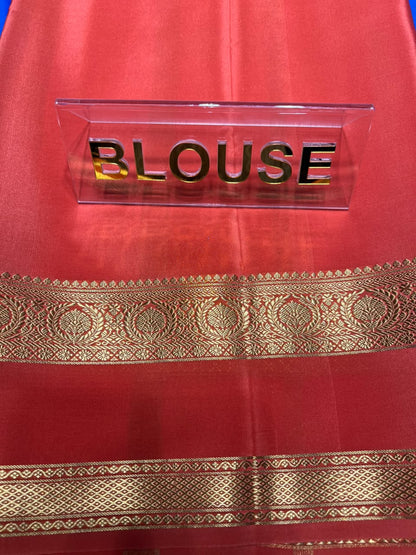 Pure Mysore Silk Saree.
