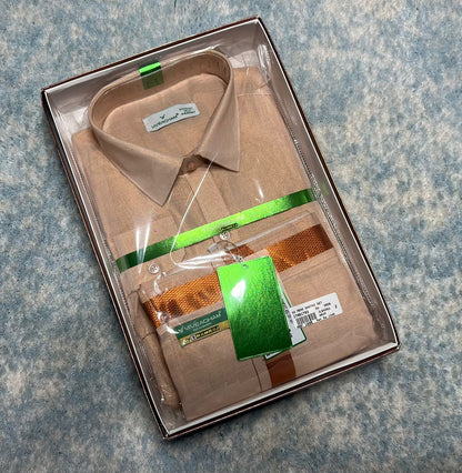 Tissue Cotton Dothi Set - Shirt,Dothi 2 In 1 Set