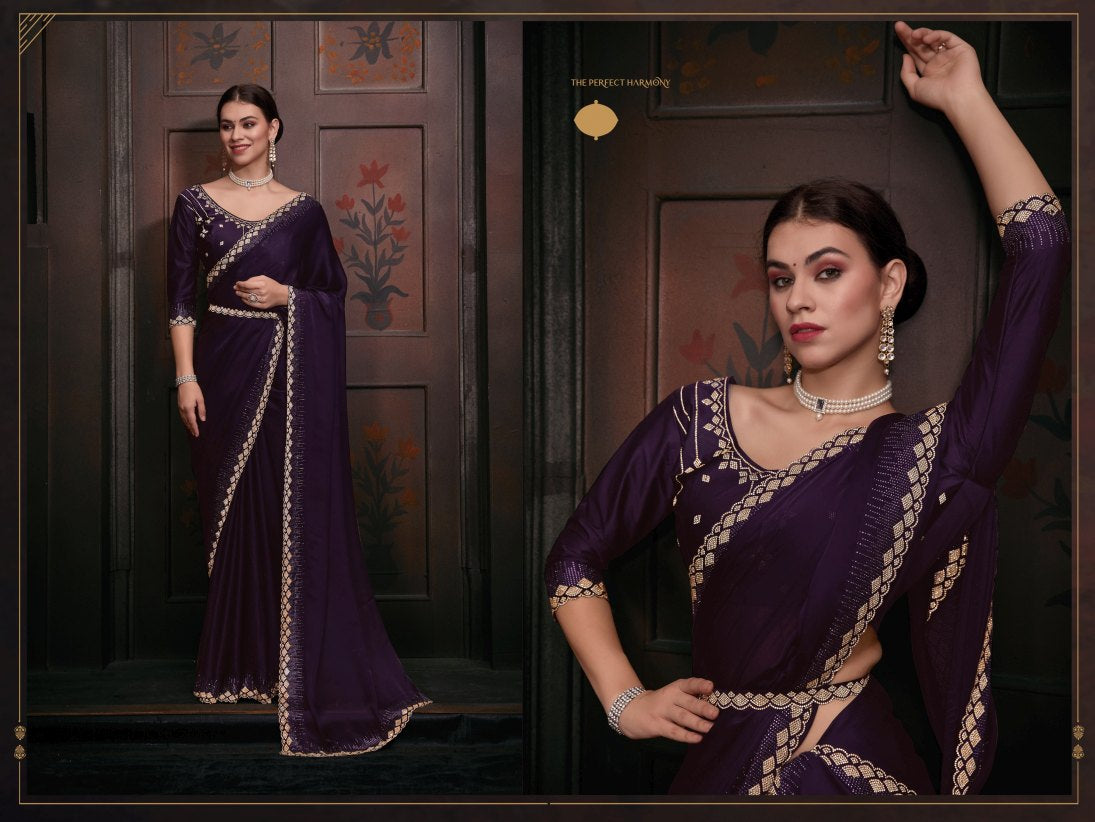 Georgette Silk saree