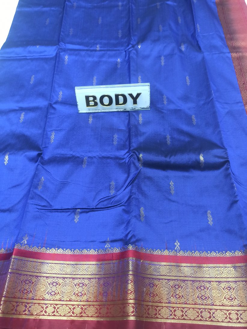 Pure kadial Silk Saree.