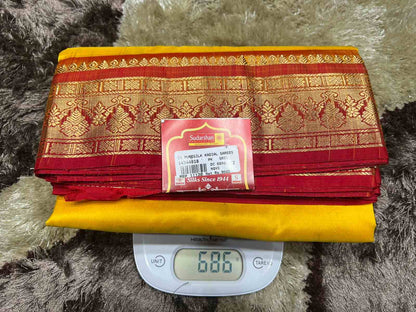 Pure Kanchipuram Silk Saree 9 Yards.
