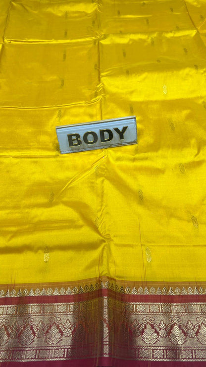 Pure Kanchipuram Silk Saree 9 Yards.