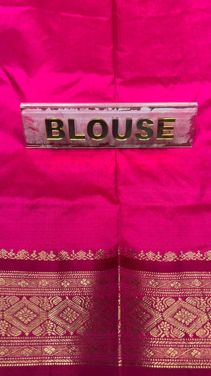 Pure Kanchipuram Silk Saree 9 Yards.
