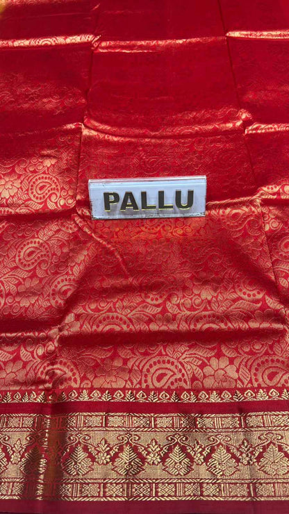 Pure Kanchipuram Silk Saree 9 Yards.
