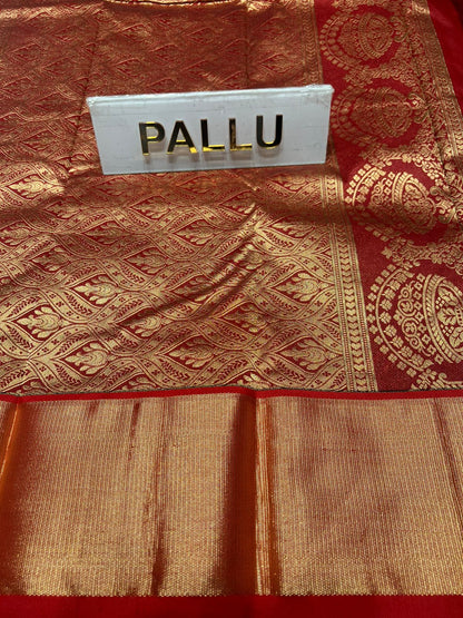 Pure kadial Silk Saree.