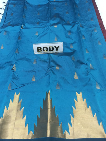 Pure kadial Silk Saree.