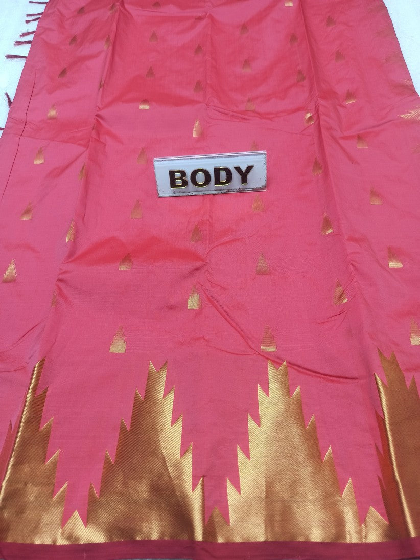 Pure kadial Silk Saree.