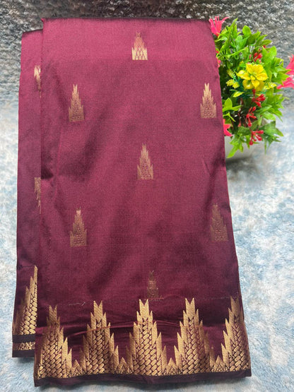 Pure kadial Silk Saree.