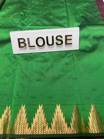 Pure kadial Silk Saree.