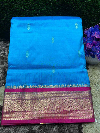 Pure Kanchipuram Silk Saree 9 Yards.