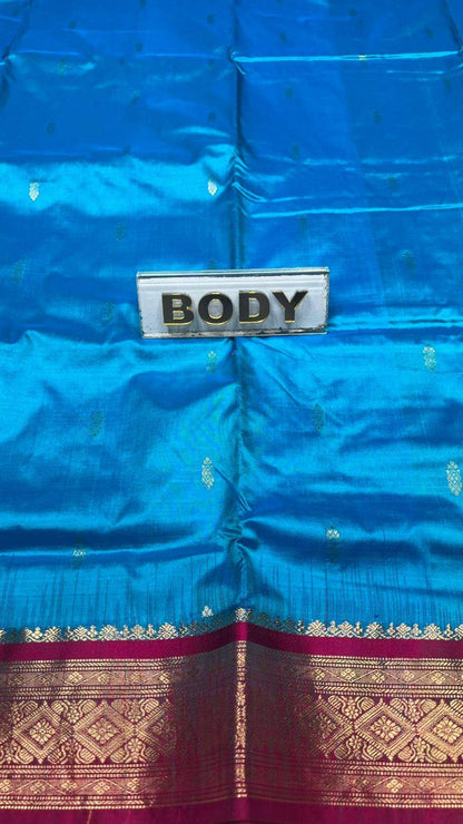 Pure Kanchipuram Silk Saree 9 Yards.