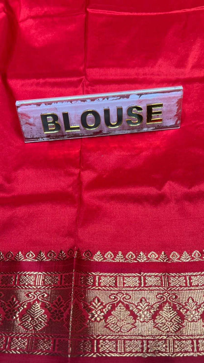 Pure Kanchipuram Silk Saree 9 Yards.