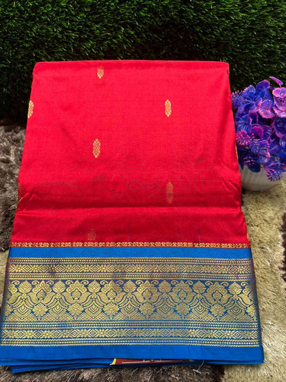 Pure Kanchipuram Silk Saree 9 Yards.