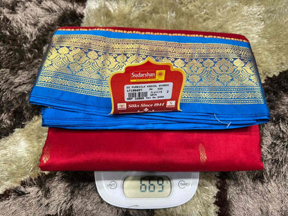 Pure Kanchipuram Silk Saree 9 Yards.