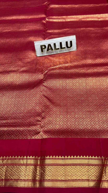 Pure Kanchipuram Silk Saree 9 Yards.