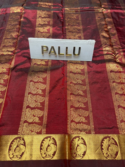 Pure kadial Silk Saree.