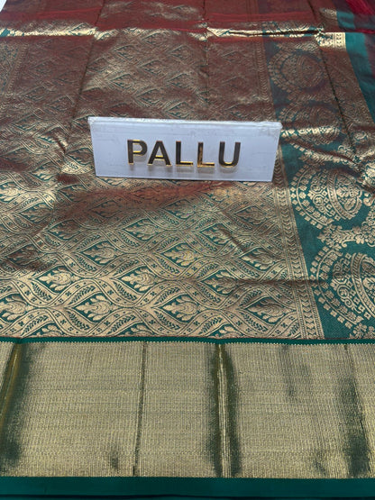 Pure kadial Silk Saree.