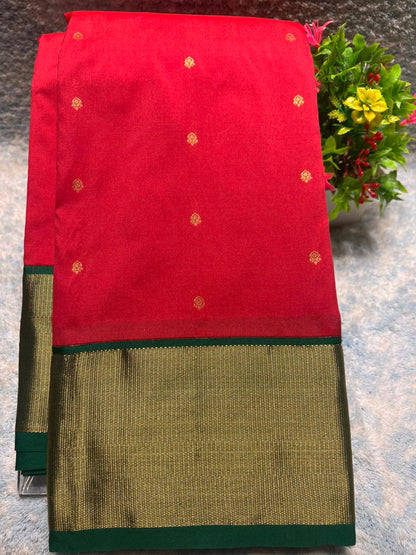 Pure kadial Silk Saree.